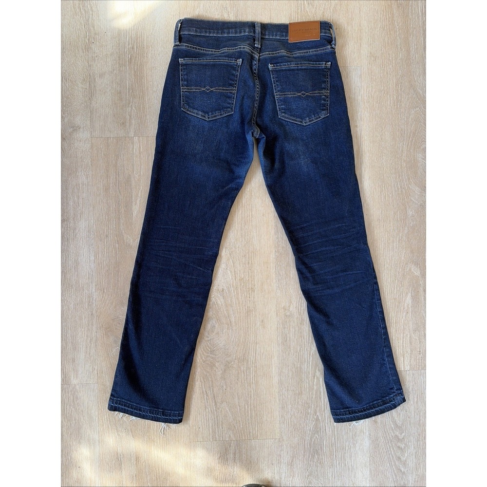 LUCKY BRAND Sweet Straight Mid Rise Women's Jeans Size 6/28 Blue Raw Hem Denim - Picture 7 of 9